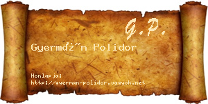 Gyermán Polidor névjegykártya